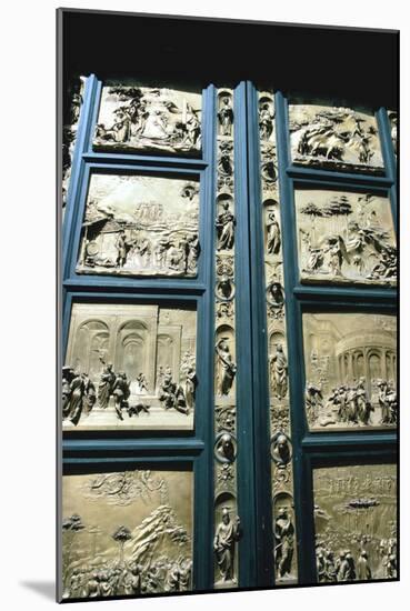 The "Gates of Paradise," Baptistry East doors, Florence, Italy, 1425-1452-Lorenzo Ghiberti-Mounted Giclee Print