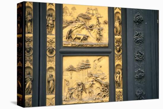 The Gates of Paradise, Baptistry, Florence, Italy, 1425-1452-Lorenzo Ghiberti-Stretched Canvas