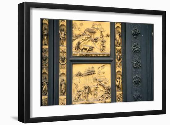 The Gates of Paradise, Baptistry, Florence, Italy, 1425-1452-Lorenzo Ghiberti-Framed Photographic Print