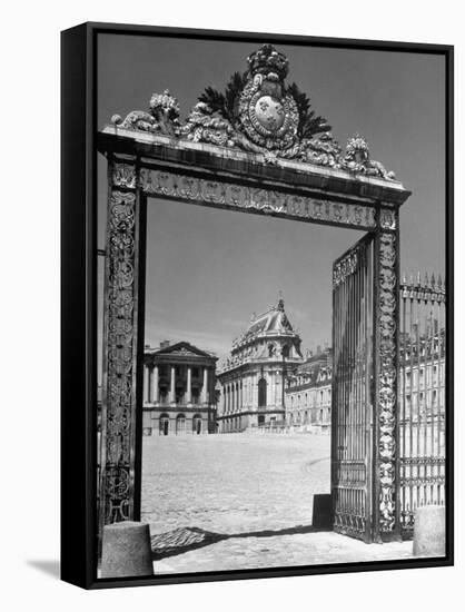 The Gates of the Versailles Palace, Built in the 18th Century, Where Royalty Resided-Hans Wild-Framed Stretched Canvas