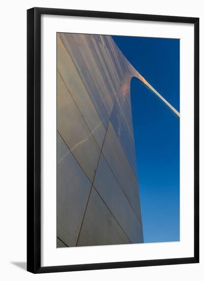 The Gateway Arch in St. Louis, Missouri at Sunrise. Jefferson Memorial-Jerry & Marcy Monkman-Framed Photographic Print