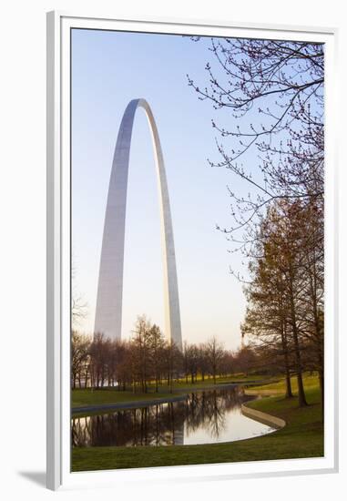 The Gateway Arch in St. Louis, Missouri. Jefferson National Memorial-Jerry & Marcy Monkman-Framed Premium Photographic Print