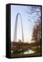 The Gateway Arch in St. Louis, Missouri. Jefferson National Memorial-Jerry & Marcy Monkman-Framed Stretched Canvas