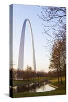 The Gateway Arch in St. Louis, Missouri. Jefferson National Memorial-Jerry & Marcy Monkman-Stretched Canvas