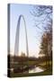 The Gateway Arch in St. Louis, Missouri. Jefferson National Memorial-Jerry & Marcy Monkman-Stretched Canvas