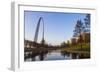 The Gateway Arch in St. Louis, Missouri. Jefferson National Memorial-Jerry & Marcy Monkman-Framed Photographic Print
