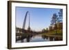 The Gateway Arch in St. Louis, Missouri. Jefferson National Memorial-Jerry & Marcy Monkman-Framed Photographic Print