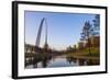 The Gateway Arch in St. Louis, Missouri. Jefferson National Memorial-Jerry & Marcy Monkman-Framed Photographic Print