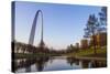 The Gateway Arch in St. Louis, Missouri. Jefferson National Memorial-Jerry & Marcy Monkman-Stretched Canvas