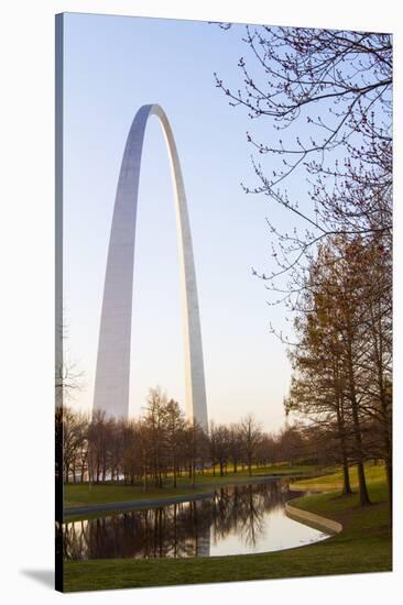 The Gateway Arch in St. Louis, Missouri. Jefferson National Memorial-Jerry & Marcy Monkman-Stretched Canvas