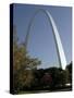 The Gateway Arch Rises High Above the Grounds of the Jefferson National Expansion Memorial-null-Stretched Canvas