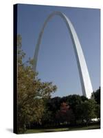 The Gateway Arch Rises High Above the Grounds of the Jefferson National Expansion Memorial-null-Stretched Canvas