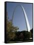 The Gateway Arch Rises High Above the Grounds of the Jefferson National Expansion Memorial-null-Framed Stretched Canvas