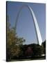 The Gateway Arch Rises High Above the Grounds of the Jefferson National Expansion Memorial-null-Stretched Canvas