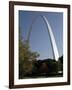 The Gateway Arch Rises High Above the Grounds of the Jefferson National Expansion Memorial-null-Framed Photographic Print