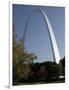 The Gateway Arch Rises High Above the Grounds of the Jefferson National Expansion Memorial-null-Framed Photographic Print