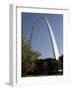 The Gateway Arch Rises High Above the Grounds of the Jefferson National Expansion Memorial-null-Framed Photographic Print