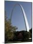 The Gateway Arch Rises High Above the Grounds of the Jefferson National Expansion Memorial-null-Mounted Photographic Print