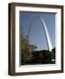 The Gateway Arch Rises High Above the Grounds of the Jefferson National Expansion Memorial-null-Framed Photographic Print