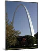 The Gateway Arch Rises High Above the Grounds of the Jefferson National Expansion Memorial-null-Mounted Photographic Print