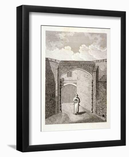 The Gateway at Charterhouse, Finsbury, London, C1800-John Barlow-Framed Giclee Print