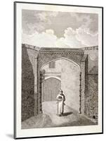 The Gateway at Charterhouse, Finsbury, London, C1800-John Barlow-Mounted Giclee Print