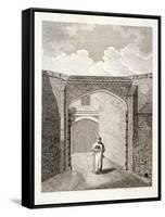 The Gateway at Charterhouse, Finsbury, London, C1800-John Barlow-Framed Stretched Canvas