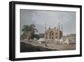 The Gateway Leading to Akbar's Mausoleum, Sikandra, Uttar Pradesh-Thomas & William Daniell-Framed Giclee Print