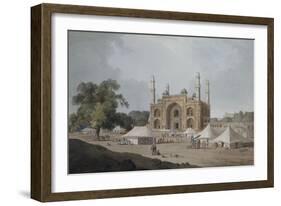 The Gateway Leading to Akbar's Mausoleum, Sikandra, Uttar Pradesh-Thomas & William Daniell-Framed Giclee Print