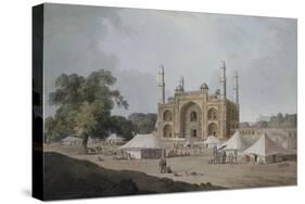 The Gateway Leading to Akbar's Mausoleum, Sikandra, Uttar Pradesh-Thomas & William Daniell-Stretched Canvas