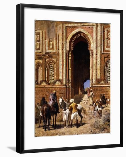 The Gateway of Alah-Ou-Din, Old Delhi, Late 19th Century-Edwin Lord Weeks-Framed Giclee Print