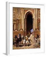 The Gateway of Alah-Ou-Din, Old Delhi, Late 19th Century-Edwin Lord Weeks-Framed Giclee Print