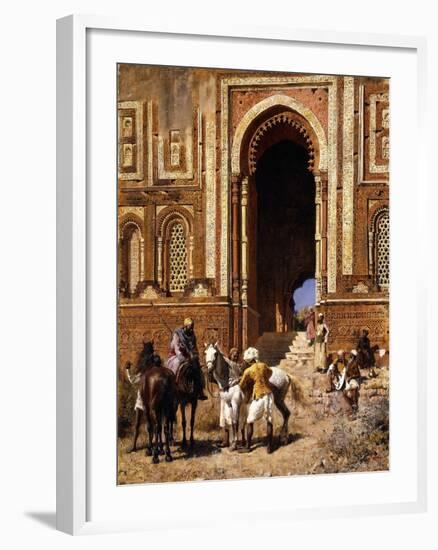 The Gateway of Alah-Ou-Din, Old Delhi, Late 19th Century-Edwin Lord Weeks-Framed Giclee Print