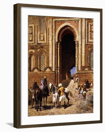 The Gateway of Alah-Ou-Din, Old Delhi, Late 19th Century-Edwin Lord Weeks-Framed Giclee Print