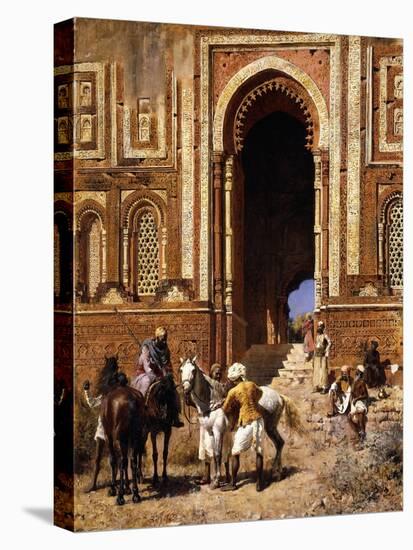 The Gateway of Alah-Ou-Din, Old Delhi, Late 19th Century-Edwin Lord Weeks-Stretched Canvas