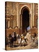 The Gateway of Alah-Ou-Din, Old Delhi, Late 19th Century-Edwin Lord Weeks-Stretched Canvas