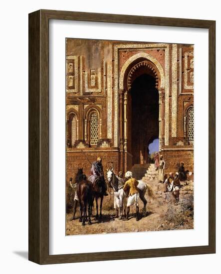 The Gateway of Alah-Ou-Din, Old Delhi, Late 19th Century-Edwin Lord Weeks-Framed Giclee Print