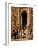 The Gateway of Alah-Ou-Din, Old Delhi, Late 19th Century-Edwin Lord Weeks-Framed Giclee Print