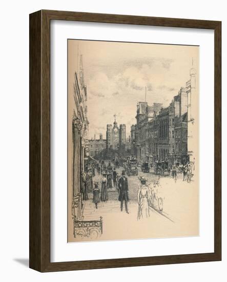 The Gateway of St. Jamess Palace from St. Jamess Street, 1902-Thomas Robert Way-Framed Giclee Print