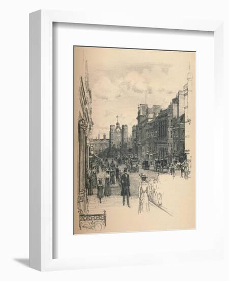 The Gateway of St. Jamess Palace from St. Jamess Street, 1902-Thomas Robert Way-Framed Giclee Print