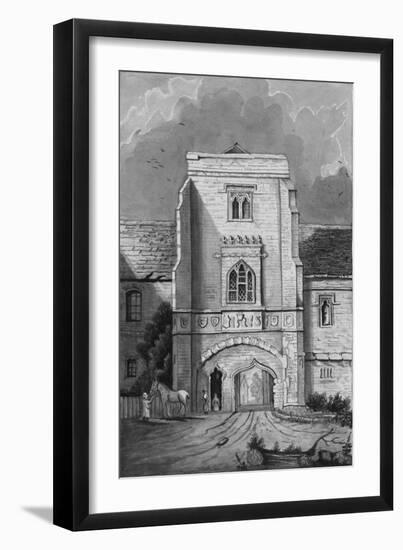 The Gateway of the Palace at Cawood (Cawood Castle), 1830-null-Framed Premium Giclee Print