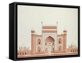 The Gateway of the Taj, Agra School, circa 1815-null-Framed Stretched Canvas