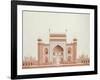 The Gateway of the Taj, Agra School, circa 1815-null-Framed Giclee Print