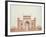The Gateway of the Taj, Agra School, circa 1815-null-Framed Giclee Print