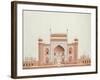 The Gateway of the Taj, Agra School, circa 1815-null-Framed Giclee Print