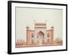 The Gateway of the Taj, Agra School, circa 1815-null-Framed Giclee Print