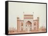 The Gateway of the Taj, Agra School, circa 1815-null-Framed Stretched Canvas