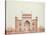 The Gateway of the Taj, Agra School, circa 1815-null-Stretched Canvas