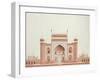 The Gateway of the Taj, Agra School, circa 1815-null-Framed Giclee Print