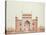 The Gateway of the Taj, Agra School, circa 1815-null-Stretched Canvas